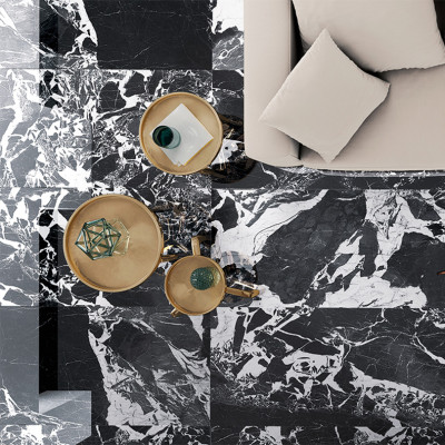 Designo Amuletto Marble Effect Polished Porcelain 60x120 Tile